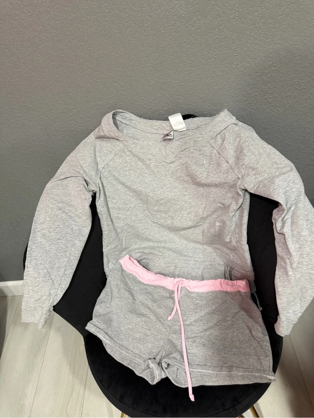 Girls' Gray and Pink Puerto Vallarta Pajama Set